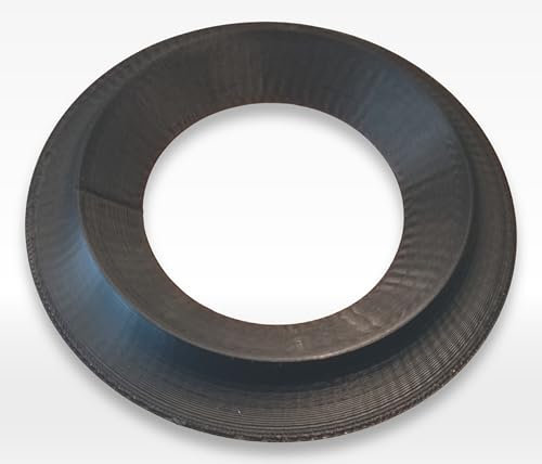 Rauchmelder Blende für X-Sense XS01-M – Dekorativer Ringsockel zur Abdeckung des Rauchmelder-Sockels, Einfache Montage mit Original-Grundplatte (schwarz)