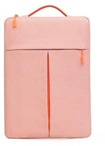 15.4 16.2 Laptop Bag Protective Padded Sleeve Case Portable Computer Handbag, Compatible with Apple MacBook, Acer Asus Amazon Dell HP Microsoft Notebook Chromebook Ultrabook (Pink, 15/16)