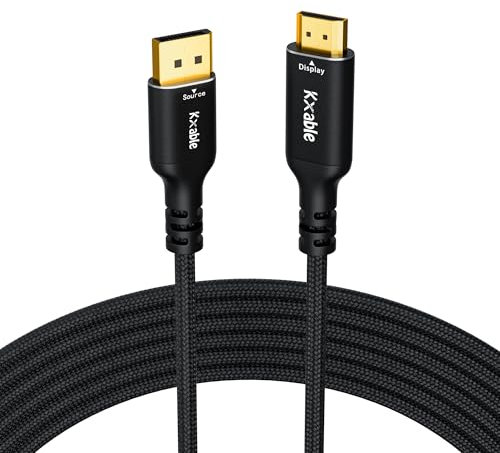 4K DisplayPort to HDMI Cable 4 FT, Uni-Directional DP (Source) 1.2 to HDMI (Display) 1.4 Cable, Up to 4K@60Hz, 2K@120Hz, [Aluminum Shell, Gold-Plated Plug, Nylon Braided Jacket], High Speed Cable