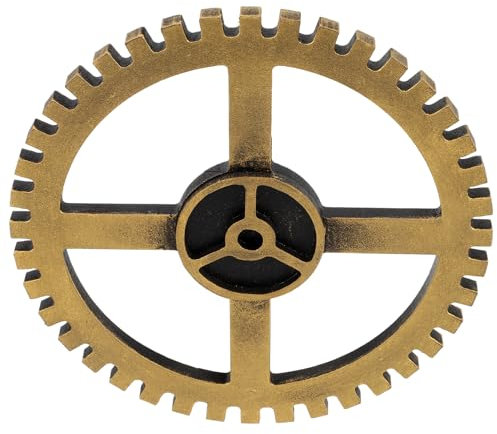 GRIRIW Holz Retro Zahnrad Wanddekoration Holz Wandbehang Industrie Stil Einzigartiges Zahnradornament Wandkunst Für Wohnzimmer Und Büro
