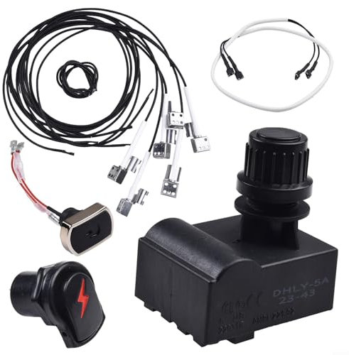 Emiif for Char Broil Grills BBQ for IGNITION Module Kit 2-5 Outlet Electronic Ignitor for Charbroil Igniter Replacement(4 heads)