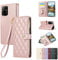 Vaitasy Custodia per Oppo A94 5G Pelle PU Cerniera Custodia a Portafoglio per Oppo A94 5G Custodia con Magnetica Flip Stand Case Cover Oro Rosa