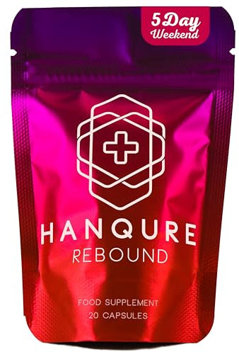 Hanqure Rebound, Includes Vitamin B1, B6, B12, & C, Magnesium + Rosemary Leaf Extract | Food Supplement, 20 Vegan Capsules, Made in The UK