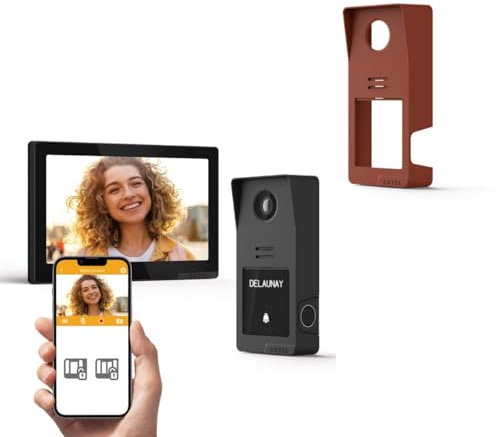 Extel - Kit visiophone filaire connecté Digital Connect + coque terracotta
