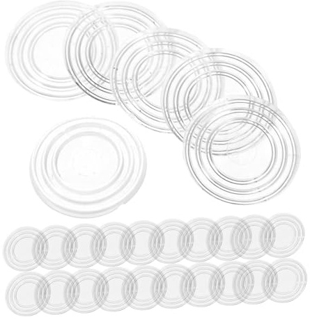 Gatuida 100 pièces Entretoises Antidérapantes Transparentes pour Table Verre Coussins PP sans Colle pour Protection et Stabilité du Plateau Épaisseur pour Tables Patio et Meubles