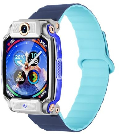 Wigento Magnetisches Silikon Armband für Imoo Watch Phone Series Two Color Design
