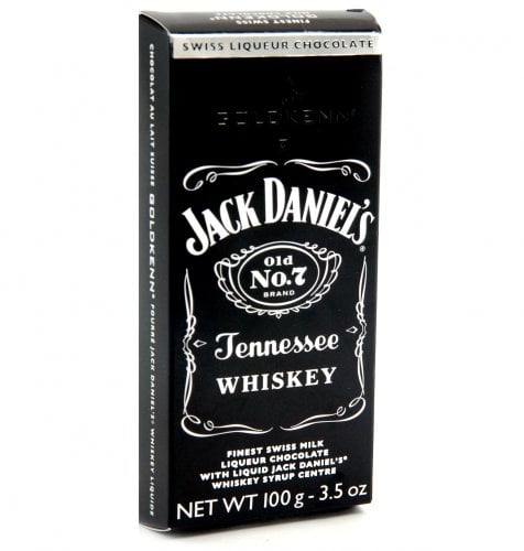 Jack Daniel's Swiss Milk Chocolate Liqueur Bars - 100g Goldkenn Chocolate | Gourmet Whiskey Liquor Chocolates