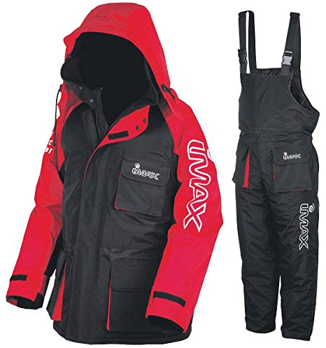 Imax Thermo Anzug Sea Fishing Clothing (2 teilig), Mehrfarbig (schwarz/rot), Gr. M
