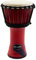 World Rhythm MDJ002-RD 10 Seil gestimmte Djembe-Trommel - Rote Afrikanische Synthetic Handtrommel