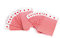 Logbuch-Verlag 100 kleine Papiertüten rot weiß kariert 7 x 9 cm + 2 cm Lasche Mini Flachbeutel aus Papier - Verpackung für kleine Geschenke