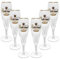 Radeberger Pilsener Bierpokal Glas Gläser-Set - 6x Pilstulpen 0,2l geeicht