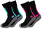Occulto Damen Wandersocken 2er Pack (Modell: Gerlinde) Blau-Rose 39-42