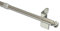 Interdeco Klemmstange Edelstahl Optik/ausdrehbare Gardinenstangen ohne Bohren 10/8 mm Ø Glory, 80-110 cm