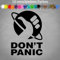 Don´t Panic Sticker 17x12cm Autoaufkleber save the world Friday for Future Greta 70-Schwarz