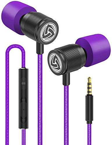 LUDOS ULTRA Auricolari In-Ear Cuffie, Cuffiette con Filo e Microfono, Garanzia 5 Anni, Massimo Comfort, Audio Cristallino, Bilanciamento Alti e Bassi, Nuovo Memory Foam, Cavo Resistente, Bassi