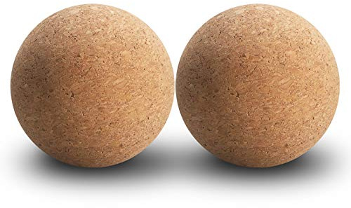 MUGLIO 3 inch Wine Cork Ball Wooden Cork Ball Stopper for Wine Decanter Carafe Bottle Replacement（2 Pcs)