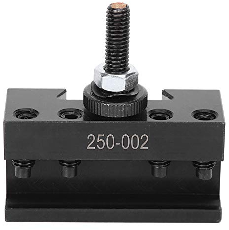 Fafeicy 250-002 Schnellwechsel Stahlhalter mit 1,3 cm Werkzeugbitbereich, CNC-Drehmaschinenhalter aus Kohlenstoffstahl, verwendet in der mechanischen Verarbeitung, im Automobilbau (250-002)