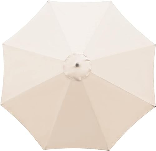 Telo di ricambio per ombrellone da giardino (2m/3.0m) Baldacchino Di Ricambio Ombrellone per 6 Braccia/8 Braccia, Copertura per Ombrellone In Tessuto Di Ricambio, per Ombrellone Da Giardino Piscina