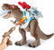 Dinosaurier Spielzeug - Ferngesteuerter Dinosaurier mit Sprühfunktion für Kinder - Elektrisches Spielzeug mit LED Licht und Klang - Dinosaurier Gehen und Brüllen Realistisches Tyrannosaurus Rex