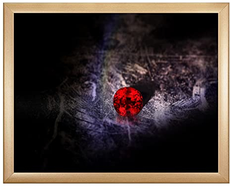 arte-tuo Bilderrahmen Rubin | 60x120 cm | Buche Dekor | klares Kunstglas | Puzzle Diamond Painting Poster