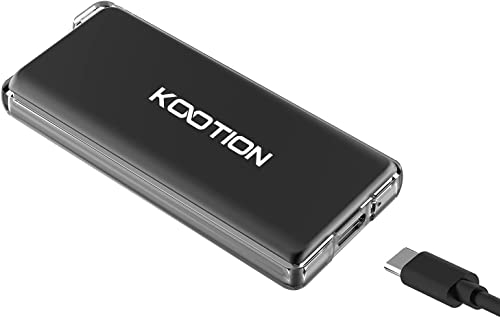 KOOTION Externe Festplatte 500GB, SSD Externe Festplatte, Portable SSD bis zu 550 MB/s Schnelle External SSD Hard Drive USB 3.1 Gen2 USB C SSD für Gaming Windows Mac OS PC Mackbook PS4 Xbox One