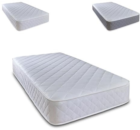 eXtreme comfort ltd Cooltouch Diamond Essential Single Mattress (90 x190cm) | Foam-Free Bonnell Spring | Cooltouch Cover | Plush Comfort Support | 18cm Deep Value Mattress | UK Made