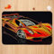 AOLIGL Sportwagen Rennwagen Fussmatte Außen 3D-Druck Teppich Motorsport Türmatte rutschfest Personalisiert Fußmatte Innen Bodenmatte für Flur Haustreppe Schmutzfangmatte 60x90 cm