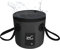 Eimer faltbar, 20L angeleimer,Tragbarer Camping Eimer mit Griff, Ultraleichter Outdoor-Waschbecken-Angeleimer, Faltbarer Eimer zum Angeln, Camping, Wandern, Autowäsche und mehr,Schwarz
