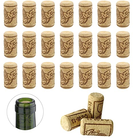 24 Pièces Bouchon de Liège Naturel pour Bouteille de Vin et Champagne - DIY 40x21mm
