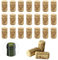 24 Pièces Bouchon de Liège Naturel pour Bouteille de Vin et Champagne - DIY 40x21mm