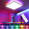 DODOPEN LED Deckenleuchte Dimmbar mit Fernbedienung 24W RGB Farbwechsel Led Deckenlampe 4000K Modern Quadrat Deckenbeleuchtung für Wohnzimmer Schlafzimmer Kinderzimmer Badezimmer 29 * 2.5cm