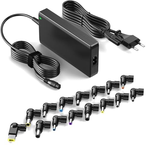 Basicvolt 90W Chargeur Universel PC Portable pour Lenovo HP Dell Acer ASUS Toshiba Samsung Sony Medion Adaptateur Secteur Multi Embout