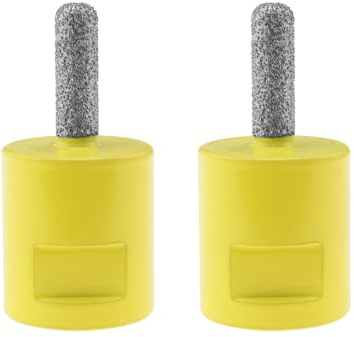 EMSea 2PCS Diamond Mortar Raking Bit 8 mm x 25 mm Diamond Mortar Router for Angle Grinder Mortar Raking Tuck Pointing Granite Marble Concrete Masonry Stone Removals