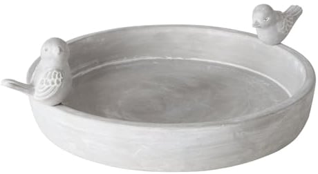 BOLTZE Vogeltränke Badum Beton Höhe 11 cm grau, Vogelbad