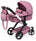 Bayer Design 17076AB Puppenwagen Xeo mit Tasche, höhenverstellbarer Griff, Schwenkschieber, wandelbar als Puppenjogger, bewegliche Vorderräder, integrierter Korb, Nordisches Rosa