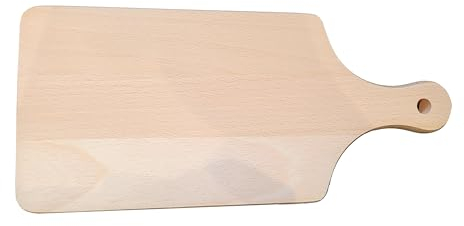 Wooden World - Tabla de Cortar Tradicional de Madera de Haya (12 x 26.5 cm)