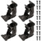 MANCHAP Lot de 4 charnières pliantes à 90 autobloquantes, pieds pliants à 180 degrés avec vis, support de charnière de table pliable pour meubles, bronze noir