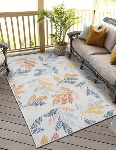 MY-RUG Outdoor Teppich Wetterfest 200 x 300 - Garten & Balkon Teppich Zuri | UV-beständiger Wendeteppich, waschbar & rutschfest. Ideal für Terrasse, Küche, Camping, Vorzelt oder als Flur Läufer.