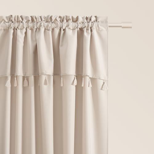 room99 Vorhang mit Kräuselband Astoria 140 x 260 cm Breite x Höhe Schiebegardinen Modern Curtain Wohnzimmer Schlafzimmer Hellbeige, 1 Stück