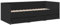 vidaXL Tagesbett, Gästebett mit 3 Schubladen mit Rollen, Schlafsofa für Schlafzimmer, Bettsofa Sofabett Daybed Bett, Schwarz 90x200cm Holzwerkstoff