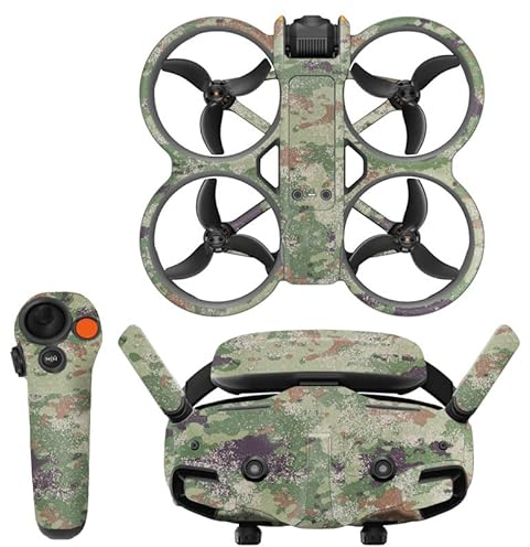 Drohnen Aufkleber cooler Hautaufkleber für DJI Avata 2 für Goggles 3, Drohnen Ganzkörperaufkleber kratzfestes PVC Hautaufkleber Abdeckungszubehör (9)