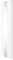 Oval Panel Radiator With Mirror 1800mm x 500mm Modern Designer Double Column Vertical Heater Gloss White Carbon Steel Wall Mounted Kitchen Living Room Cleaning Brush Fixing Kit & Brackets