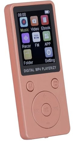 Lettore MP3 da 32 GB con Bluetooth 5.0, Lettore Musicale Digitale Portatile MP3 MP4 Altoparlante Integrato, Schermo da 1,8 Pollici, Audio HiFi, Supporta Espansione Fino a 128 GB
