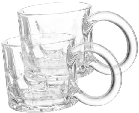 HOLIDYOYO 2stücke Prägte Tasse Tragbare Kleine Becher Getränke Becher Mit Griff Für Kaffee Tee Milch Wasser Getränke Haushalt Büro