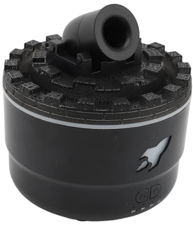 USB-Duftdiffusor, Kühles Nebel-Luftbefeuchter, Duftgerät mit Rauchringen für zuhause, im Auto, Büro oder Schlafzimmer (Black)