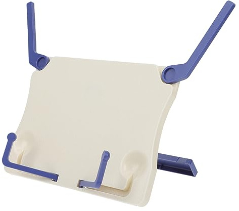 Zusammenklappbarer Tisch Notenständer aus Abs in Blau | Kleines Format, Mehrwinkelverstellbar, Tragbar für Desktop und Keyboard