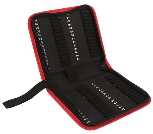 Lurrose 55piezas Bolsa De Herramientas Pequeña De Oxford Con Cremallera Para Brocas Organizador Portátil De Herramientas Para Bricolaje Y Manualidades