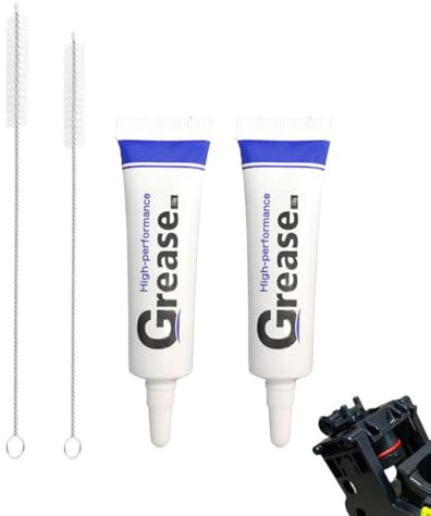 YAYNO 2 Pezzi Grasso al Silicone Grasso Bianco, con 2 spazzole per la pulizia Grasso in Silicone per Macchine da Caffè Utilizzato Grasso per Cuscinetti per Macchine da Caffè O-Ring Guarnizioni