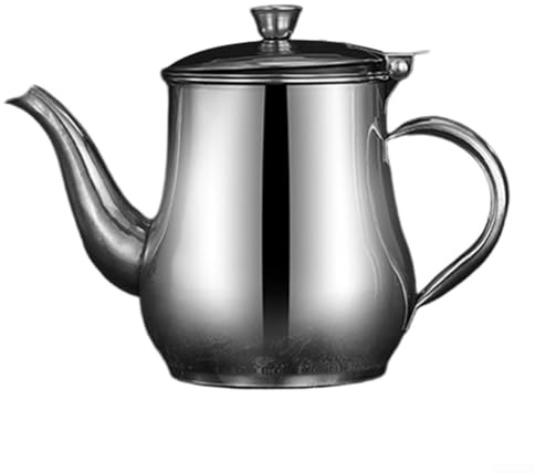 Olla de filtro de aceite de acero inoxidable extragruesa, resistente para cocina, con tamiz de malla fina y tapa para aceite de cocina usado, contenedor de almacenamiento de manteca de cerdo, plateado