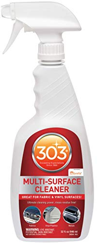 303 Products Marine Multi-Surface Cleaner, Boat Cleaner Spray for Vinyl, Canvas & Upholstery – Removes Dirt & Grime, Sunbrella Recommended, 32 oz